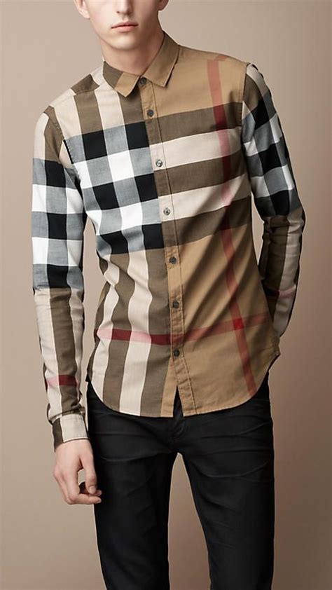 striped burberry shirt|Burberry shirts for men price.